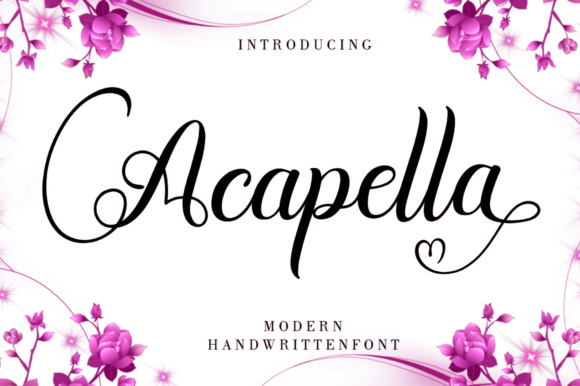 Acapella: A Versatile Handwritten Font for Creative Projects