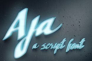 Aja: A Clean and Striking Script Font