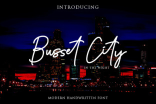 Busset City: A Handmade Script Font for Modern Design