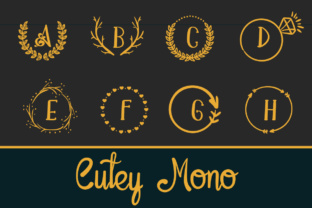 Cutey Mono: A Unique Handwritten Font with Monogram Capabilities