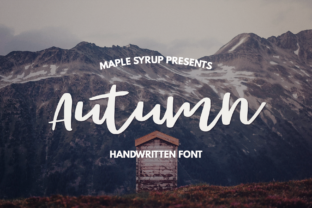 Discover the Elegance of Autumn Script: A Handwritten Font for Modern Design