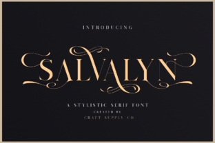 Discover the Elegance of Salvalyn: A Versatile Serif Font for Every Project