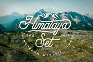 Himalaya Set: Vintage-Inspired Typography
