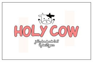 Holy Cow: A Fresh, Handmade Calligraphy Font for Creative Projects