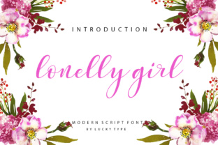 Lonelly Girl: A Modern Script Font with a Feminine Flair
