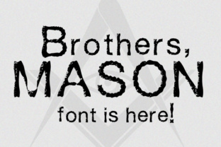 Mason: A Bold, Hand-Carved Font