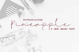 Pineapple: A Modern Handwritten Calligraphy Font for Creative Expression