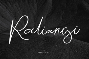 Raliangi: A Modern Script Font for Creative Projects