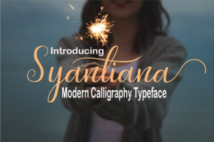 Syantiana: A Handmade Calligraphy Style Font with a Natural Touch