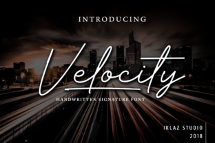 Velocity: A Handwritten Signature Font for Elegant Design