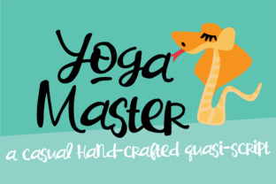Yoga Master and the Art of Quasi-Script Fonts